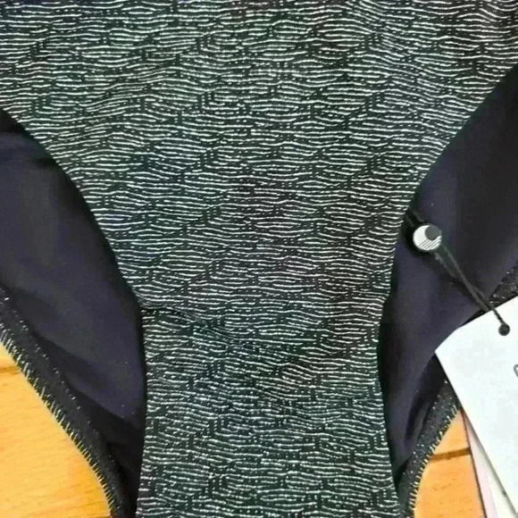 Moontide Black Metallic Tie Up Bikini Bottoms - Picture 2 of 4